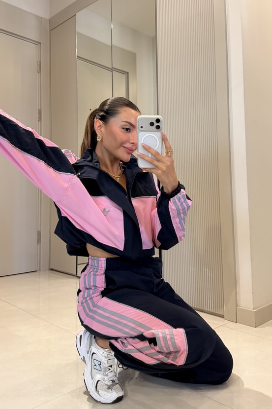 Winslet Pembe Renk Bloklu Marka Model Takım