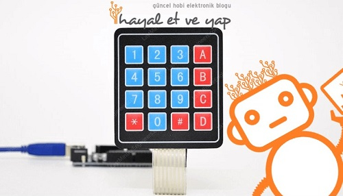 Arduino ile 4x4 Membran Tuş Takımı Keypad Kullanımı | Robocombo