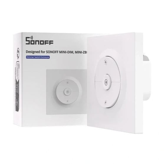 SONOFF EDIM dimmer duvar anahtarı kasası ve ürün kutusu