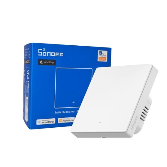 SONOFF M5-1C-86W Matter akıllı duvar anahtarı ve ürün kutusu