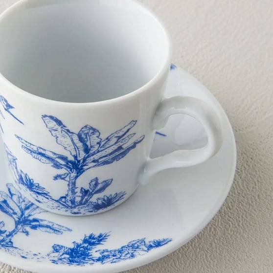 Englısh Home Pappi Kahve Fincan Takımı 80 ml Mavi 2 kişilik