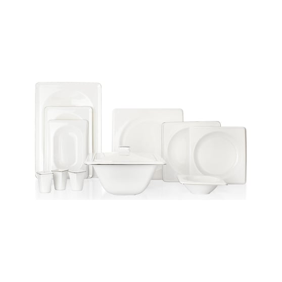 Schafer 1S0437 Blanc Bone Yemek Takımı 60 Parça Gümüş
