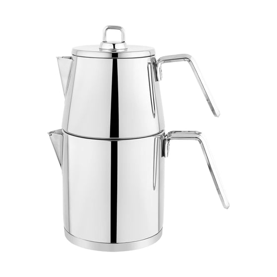 Schafer 1S5119-15001-INX01 Napoli Çelik Çaydanlık Takımı (Büyük Boy) 4 Parça-Inox