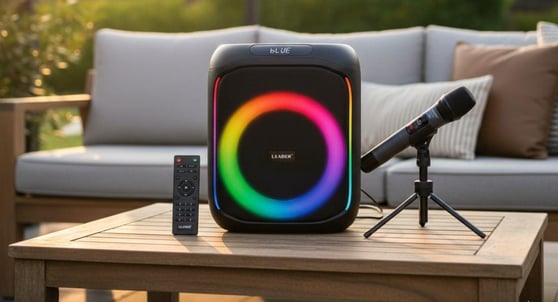 Leader LP-6540 RGB Bluetooth Hoparlör FM Radyo Kablosuz Mikrofon
