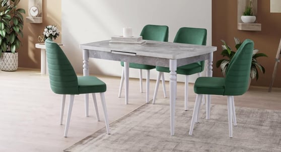Venedik Masa Takımı (WN-3063 Venedik Masa Rambla/4 Ad.TT-320 Tutku Sandalye BF-09)