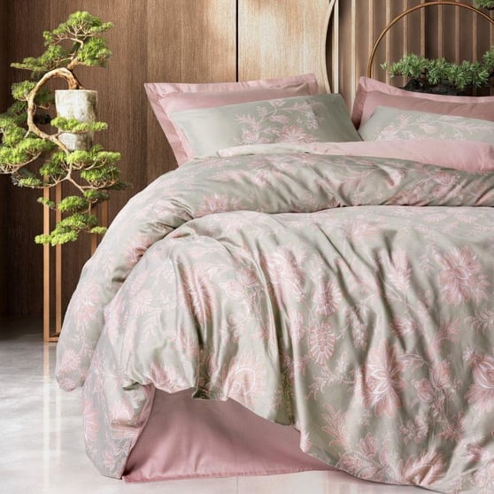 Cotton Box Nevresim Takımı Cb Saten Betula Pudra Çift Kişilik