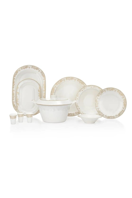 Schafer 1S9017-01001-GLD01 Tılsım Bloomfest Yemek Takımı 60 Parça-Gold
