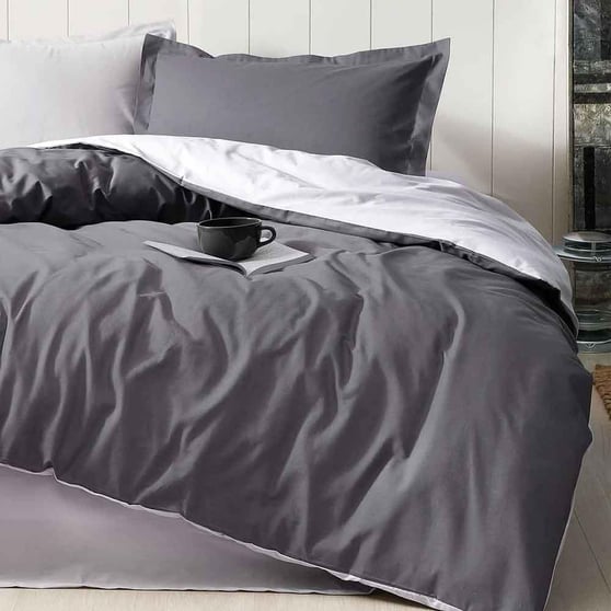 Özdilek Colormix Antrasit Gri Çift Kişilik Nevresim Takımı