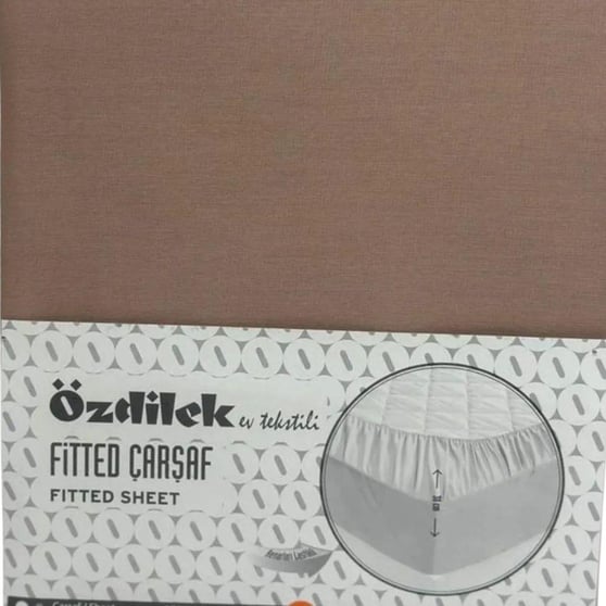 ÖZDİLEK CARSAF FITTED YST. RANFORCE 160*200 TOPRAK COLOURIST