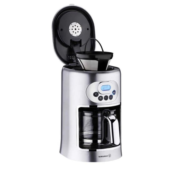 Korkmaz A866-02 Drippa Lcd Li Filtre Kahve Makinesi Inox