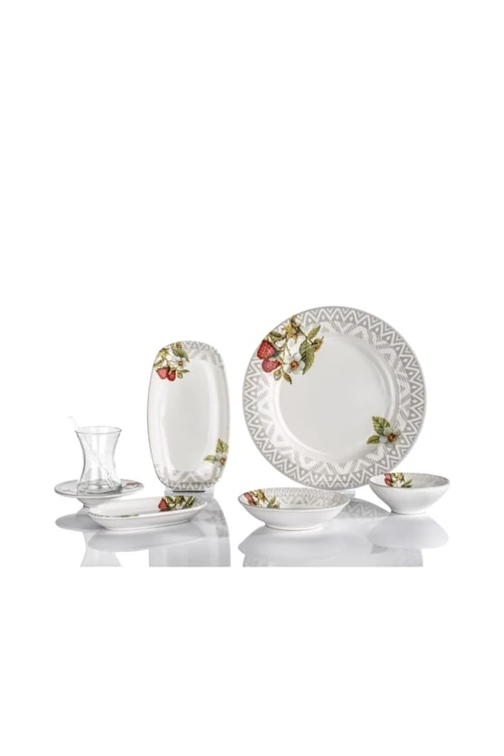 Schafer 1S6443  Sharon 32 Parça Kahvaltı Takımı Çilekli
