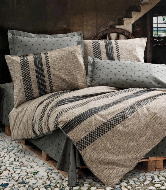 COTTON BOX TOPRAK RF NEVRESİM TAKIMI TEK KİŞİLİK ARLO KAHVE 