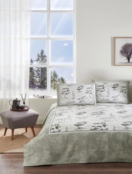 ÖZDİLEK PIKE TAKIMI RF CK BEJ TOILE DE JOUY