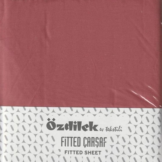 Özdilek Lastikli Fitted Tek kişilik Çarşaf Takımı 120*200 Koyu Mercan