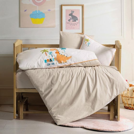 Cotton Box Kiddo Bebe Nevresim Takımı Krem