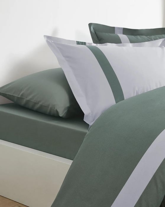 ÖZDİLEK RF. HAKI COLOUR STRIPE ÇİFT KİŞİLİK NEVRESİM TAKIMI