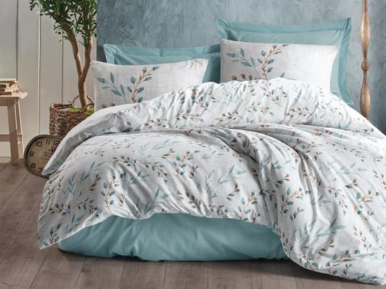 Cotton Box Modelıne Lendell Mint Çift Kişilik Nevresim Takimi