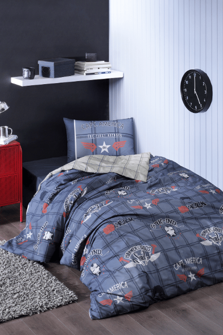 Özdilek Avengers Heroes Tek Kişilik Disney Lisanslı Lastikli Fitted Çarşaf Çocuk Nevresim Takımı