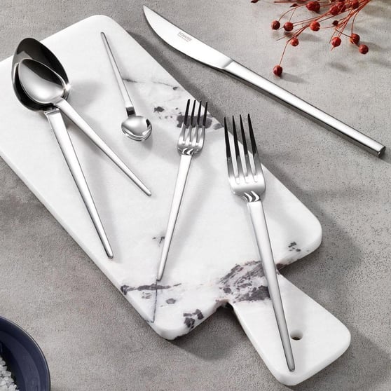 Schafer 1S4032-11001-GUM03 Betta 72 Parça Çatal Kaşık Bıçak Takımı-Gümüş03