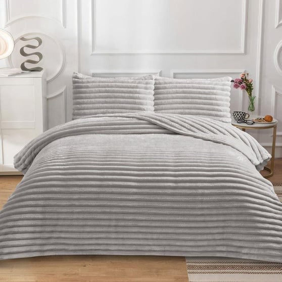Daintyhome Serra Çift Kişilik Yatak Örtüsü Takımı Gri