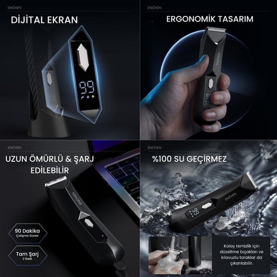Enchen Spark 2 Led Işıklı Tıraş Makinesi