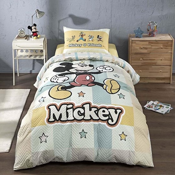Özdilek Disney Kap. Mickey RF Nevresim Takımı Tek Kişilik Sarı