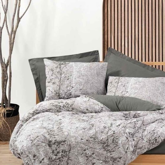 Cotton Box Dual Odın Çift Kişilik Nevresim Takımı Kahve