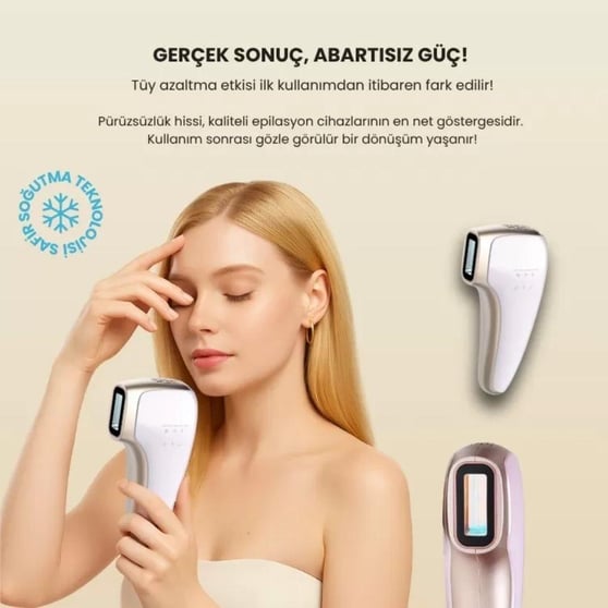 Mieco Sapphire Pembe IPL Epilasyon Cihazı – Ev Tipi Ağrısız Tüy Alma