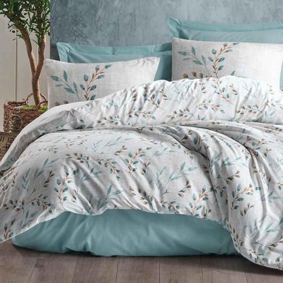Cotton Box Modelıne Lendell Mint Çift Kişilik Nevresim Takimi