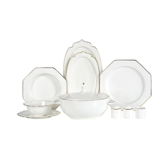 Korkmaz A8322 Mavera Coll. 60 Parça Yemek Takımı Altın