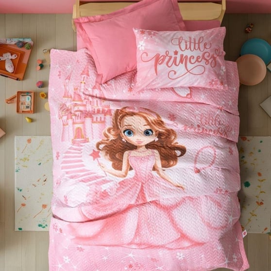 Cotton Box Junior Gimbiya Pembe Tk Ranforce Nevresim Takımı