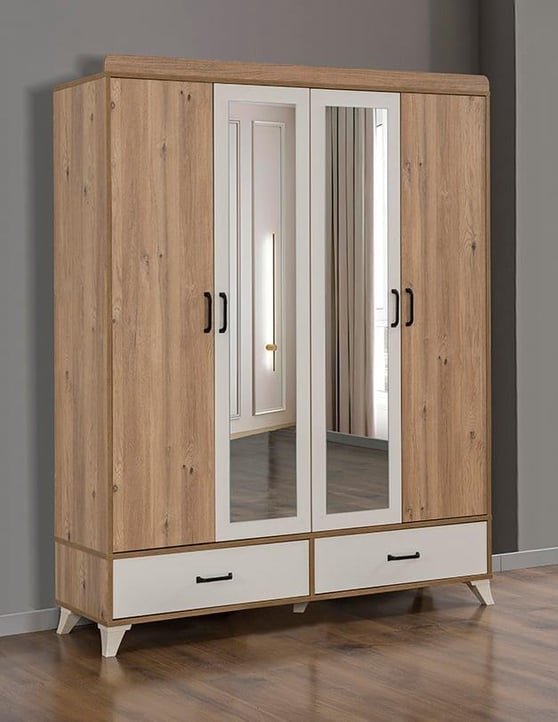 Dardason M112 Defne 4 Kapılı Gardırop