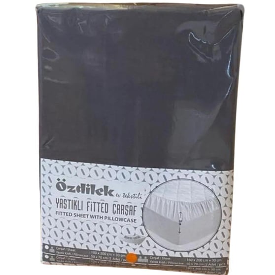 ÖZDİLEK CARSAF FITTED YST. RANFORCE 160*200 ANTRASIT COLOURIST