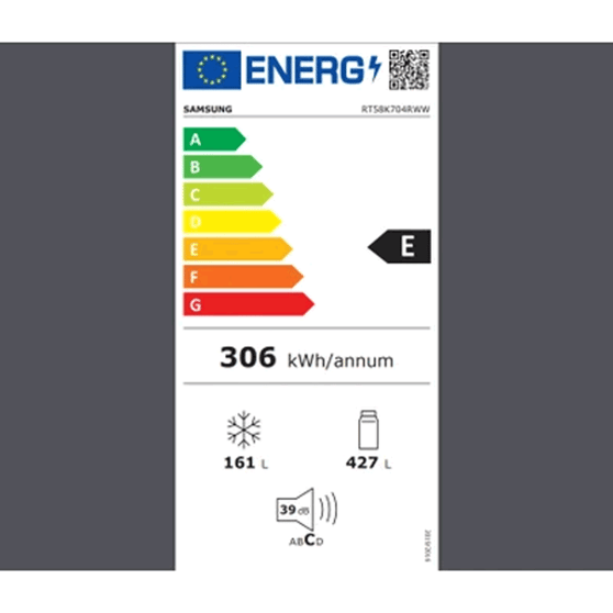 Samsung RT58K704RWWTR Beyaz  E Enerji 588 L 1785*831*800 No FrostÜstten Derin Donduruculu Buzdolabı