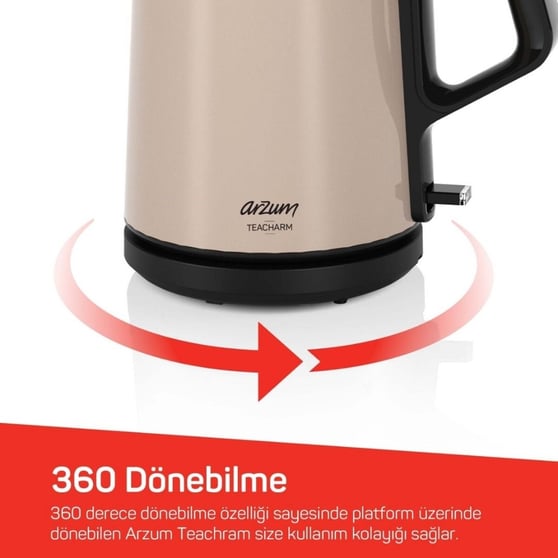 Arzum AR3149-5400 Teacharm 2200 W Paslanmaz Çelik Çay Makinesi