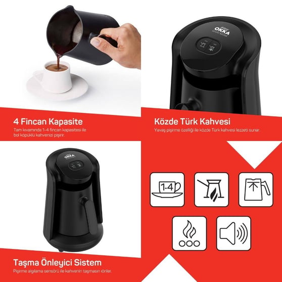 Arzum OK0049-01 OKKA Minio Közde Türk Kahvesi Makinesi