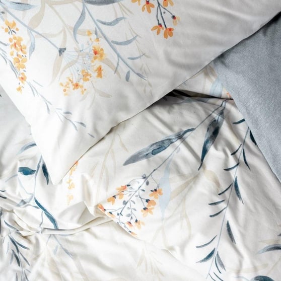 Cotton Box Çift Kişilik Nevresim Takımı Hiedra Indigo