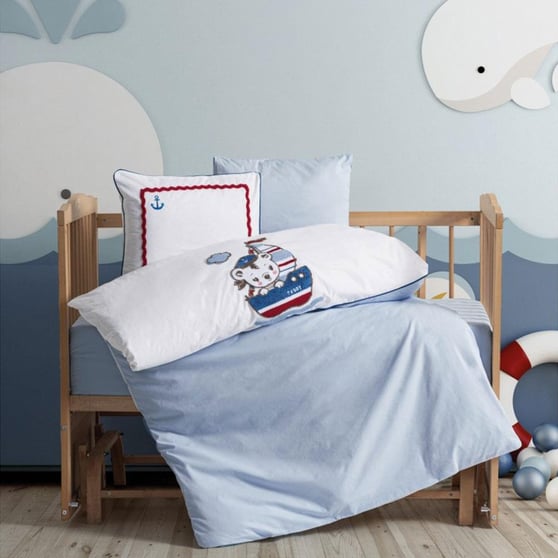 Cotton Box Miniyo Bebe Nevresim Takımı Mavi