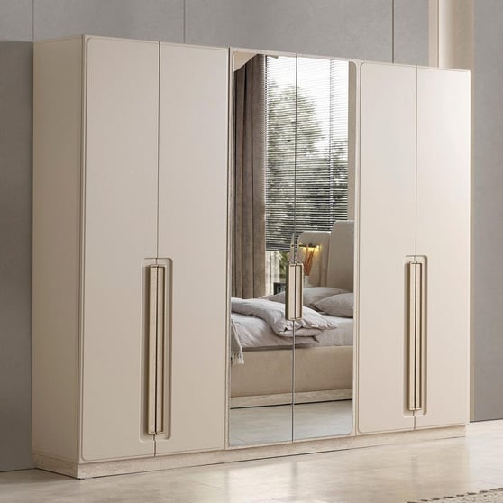 Akkor 6 Kapılı MDF Lake Gardırop 240 cm (D1)