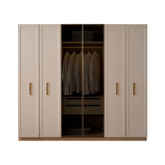 Capella 6 Kapılı Reflekte Camlı Gardırop 240x216 cm (D1)