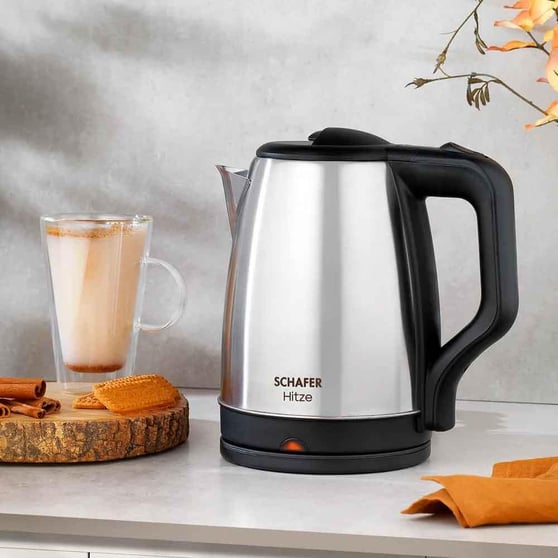 Schafer 2SE281-25003-INX01 Hitze Paslanmaz Çelik Su Isıtıcı (Kettle)-Inox