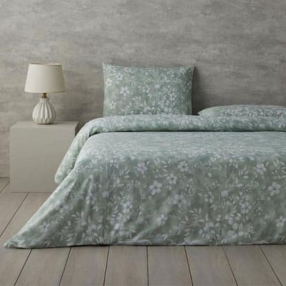 Englısh Home Ivy Flowers Kolay Ütülenir Çift Kişilik Yeşil Nevresim Takımı 200x220 cm