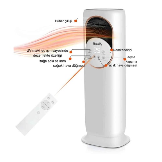 İNOVO APOLLO ISITMA SOĞUTMA NEMLENDİRME UV STERILIZATÖR