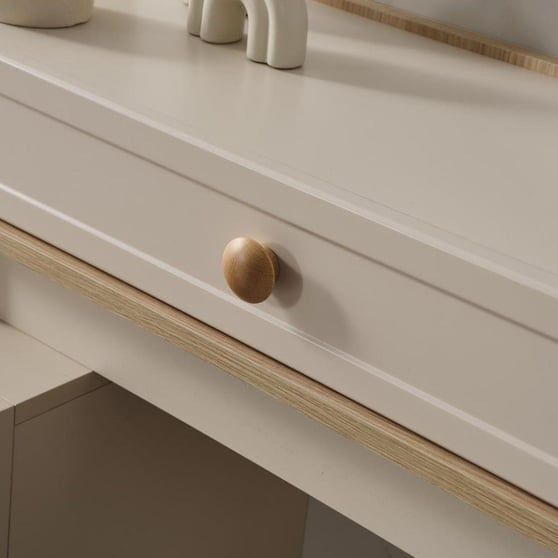 Capella Aynalı Şifonyer Beyaz Modern MDF Gövdeli
