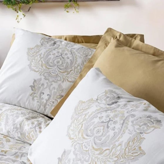 Cotton Box Bohem Najva %100 Pamuk Ranforce Tek Kişilik Nevresim Takımı 160x220 Hardal