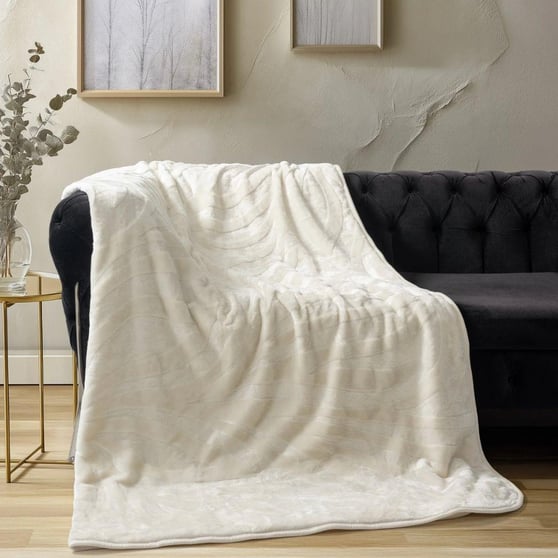 Bekleyen Urun Katalogu Cotton box Cotton Box Embos battaniye Krem Çk