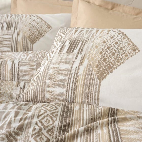 Cotton Box Ethnic Amara Ranforce Çift Kişilik Nevresim Takımı Karamel