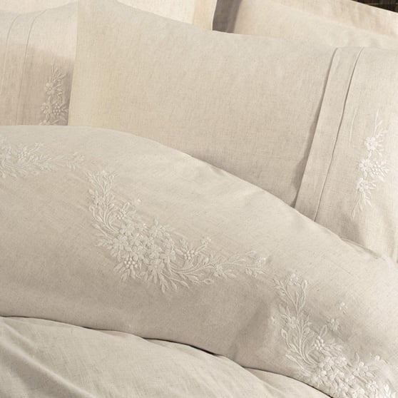 Cotton Box Keten Nevresim Takımı Forbes Çift Kişilik