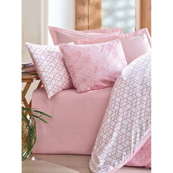 Cotton Box Minimal Best Tek Kişillik Ranforce Pembe  Nevresim Takımı (1810)