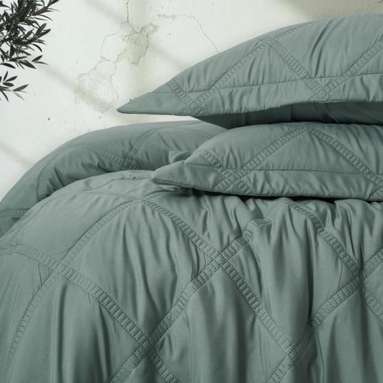 Cotton Box Serra Tila Yatak Örtüsü Mint Tek Kişilik